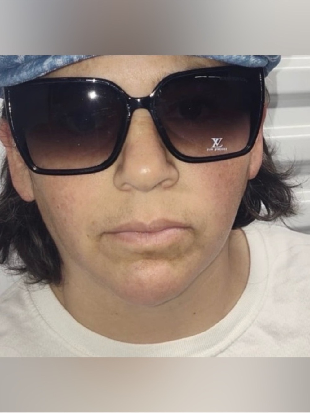 Louis Vuitton Black Gradient Oversized Square Sunglasses